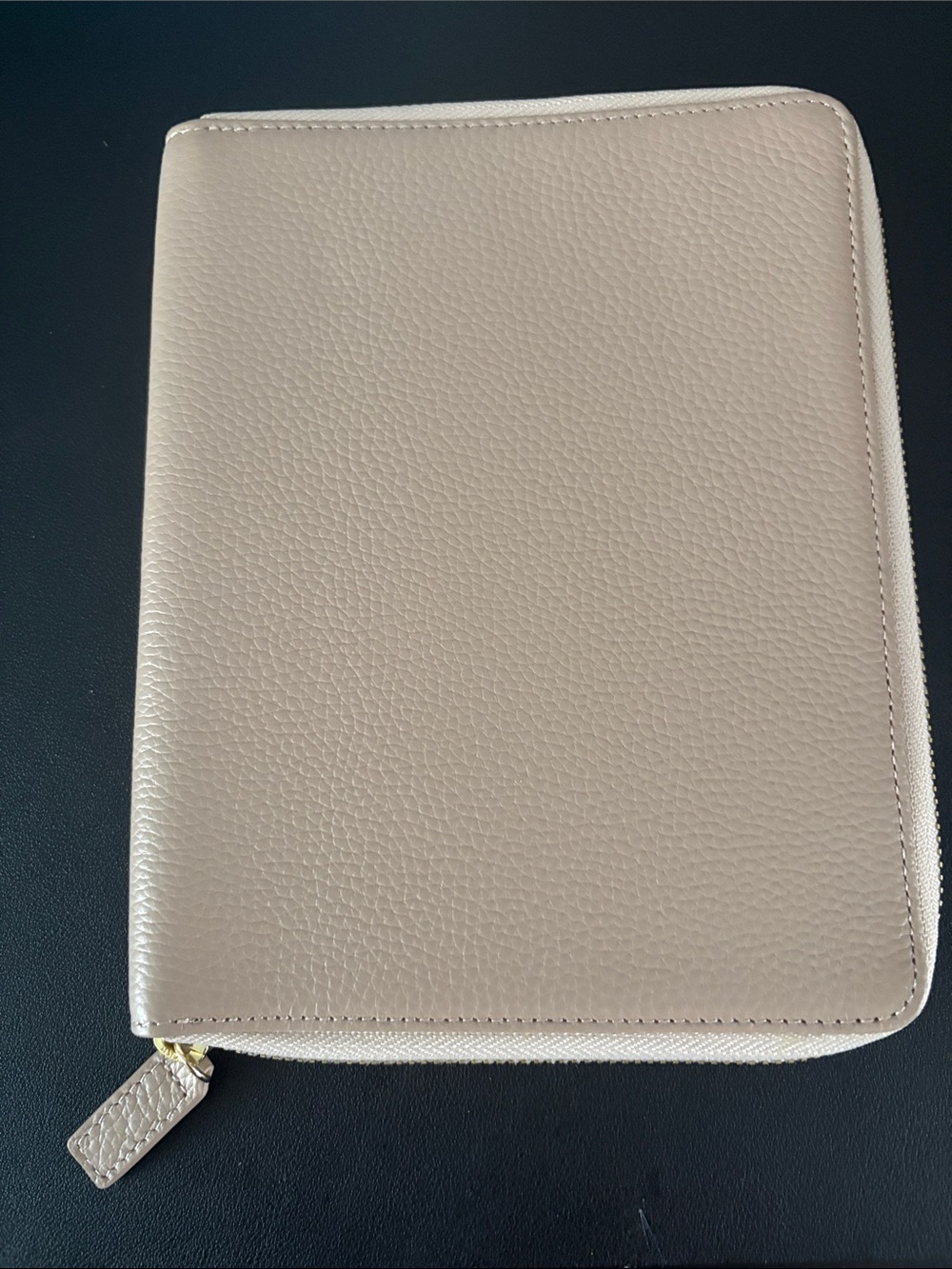 Tablet Folio Case - Cream Zippered Tablet Sleeve